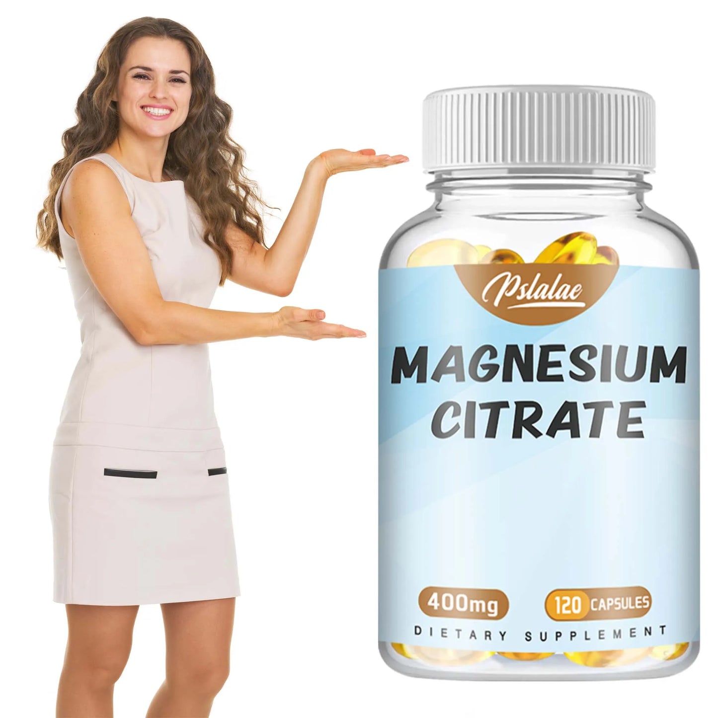 PslalaeCharge Magnesium Citrate Capsules For Muscle And Nervous System Health