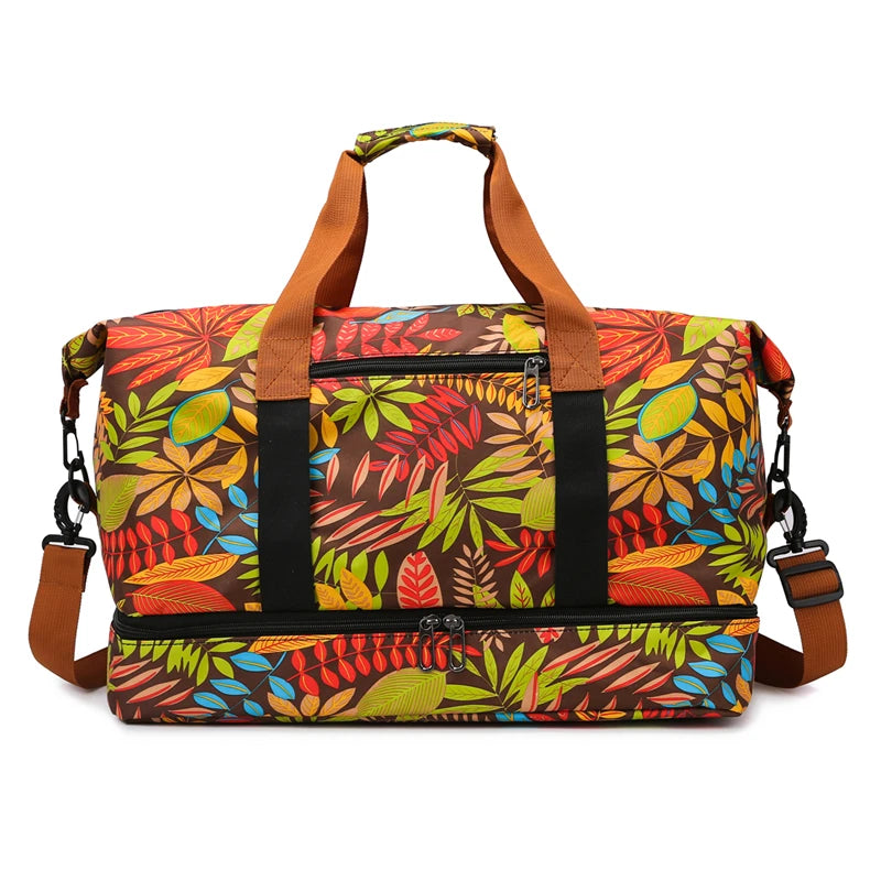MOJOYC Women Fitness Duffel Bag Waterproof Large Capacity Travel Tote