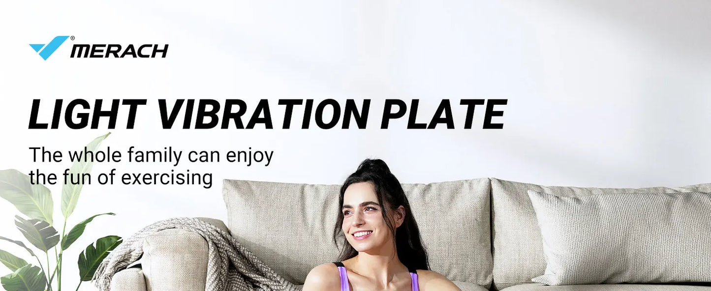 Merach Vibration Plate Exercise Machine For Whole-Body Toning Lymphatic Drainage