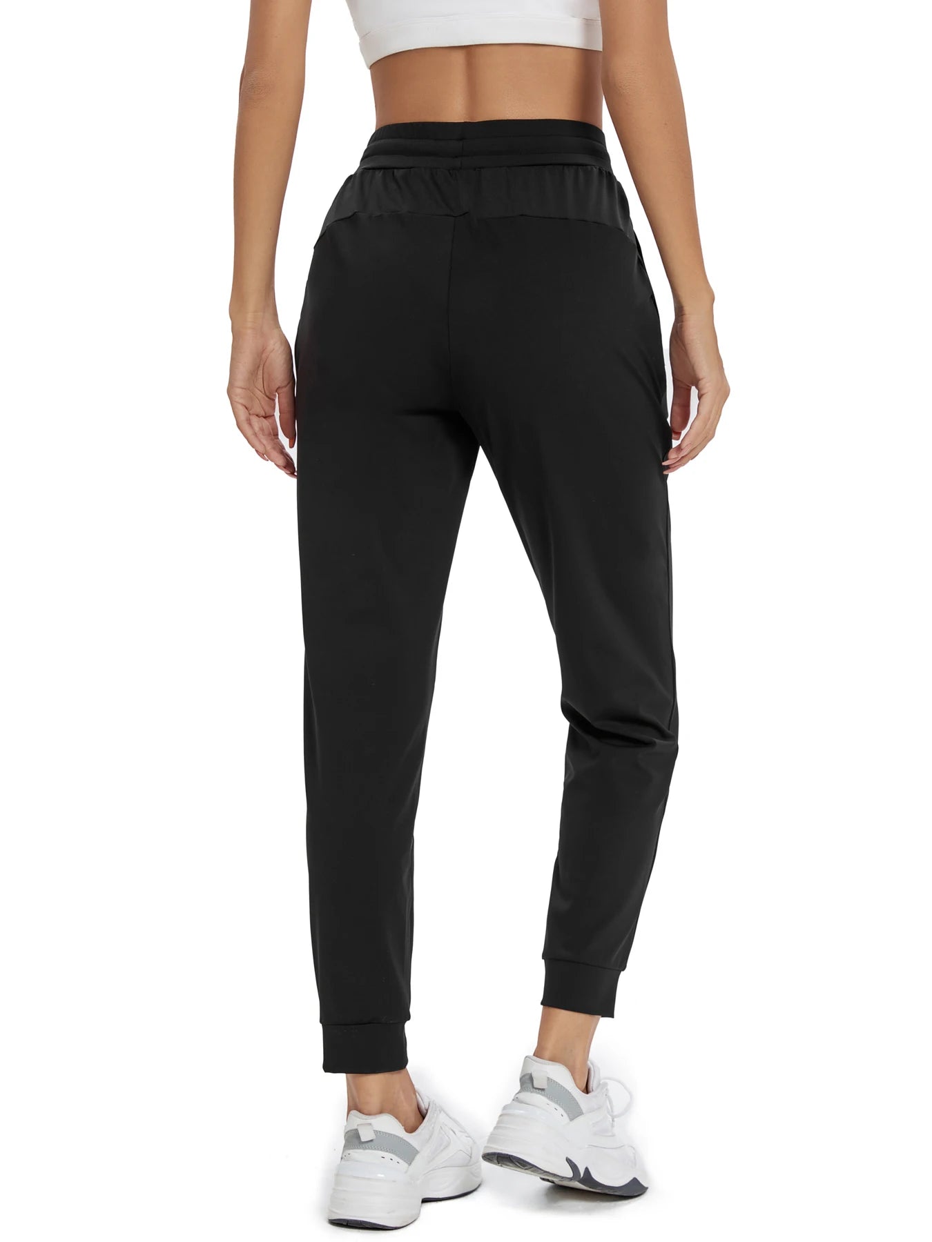 CN Fujian Women's High Waisted Joggers With Slash Pockets