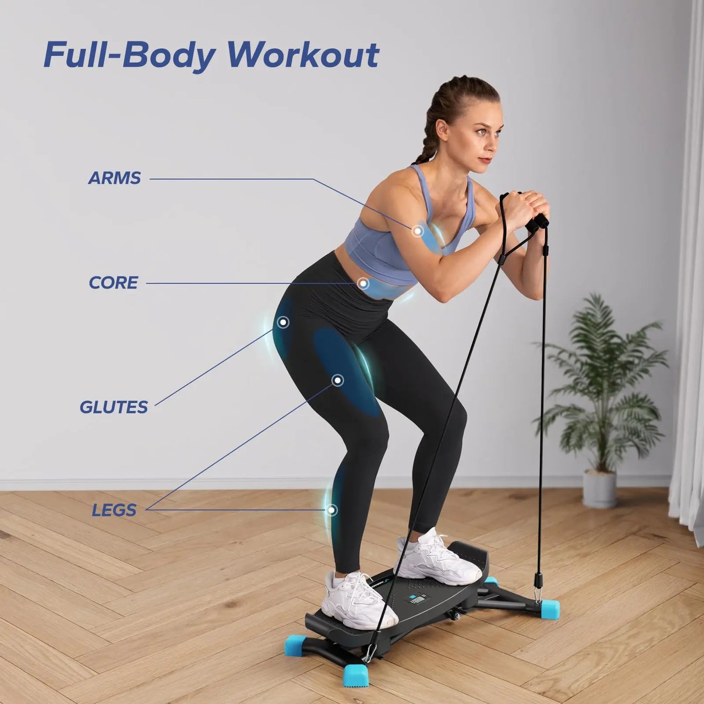 MERACH Ski Machine Simulated Ski Training Full Body Cardio Fitness