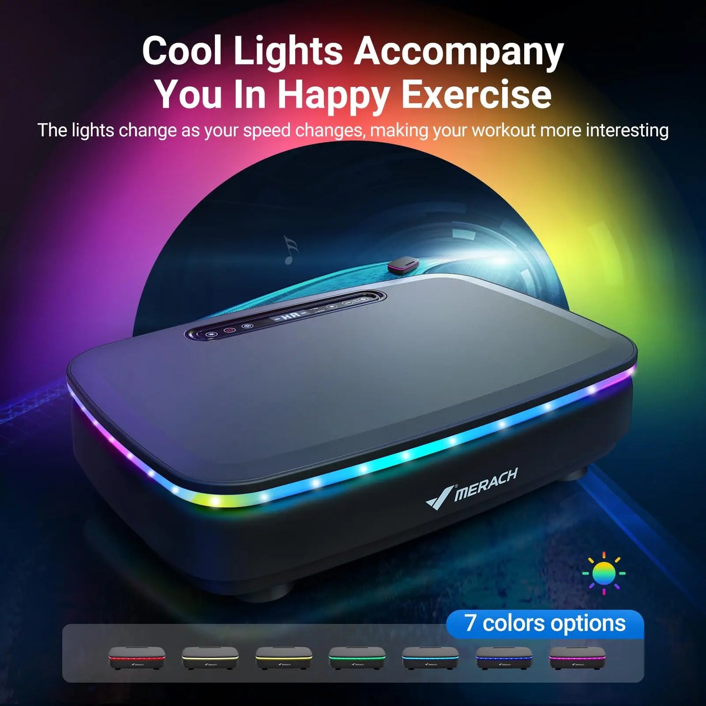 Merach Vibration Plate Exercise Machine For Whole-Body Toning Lymphatic Drainage