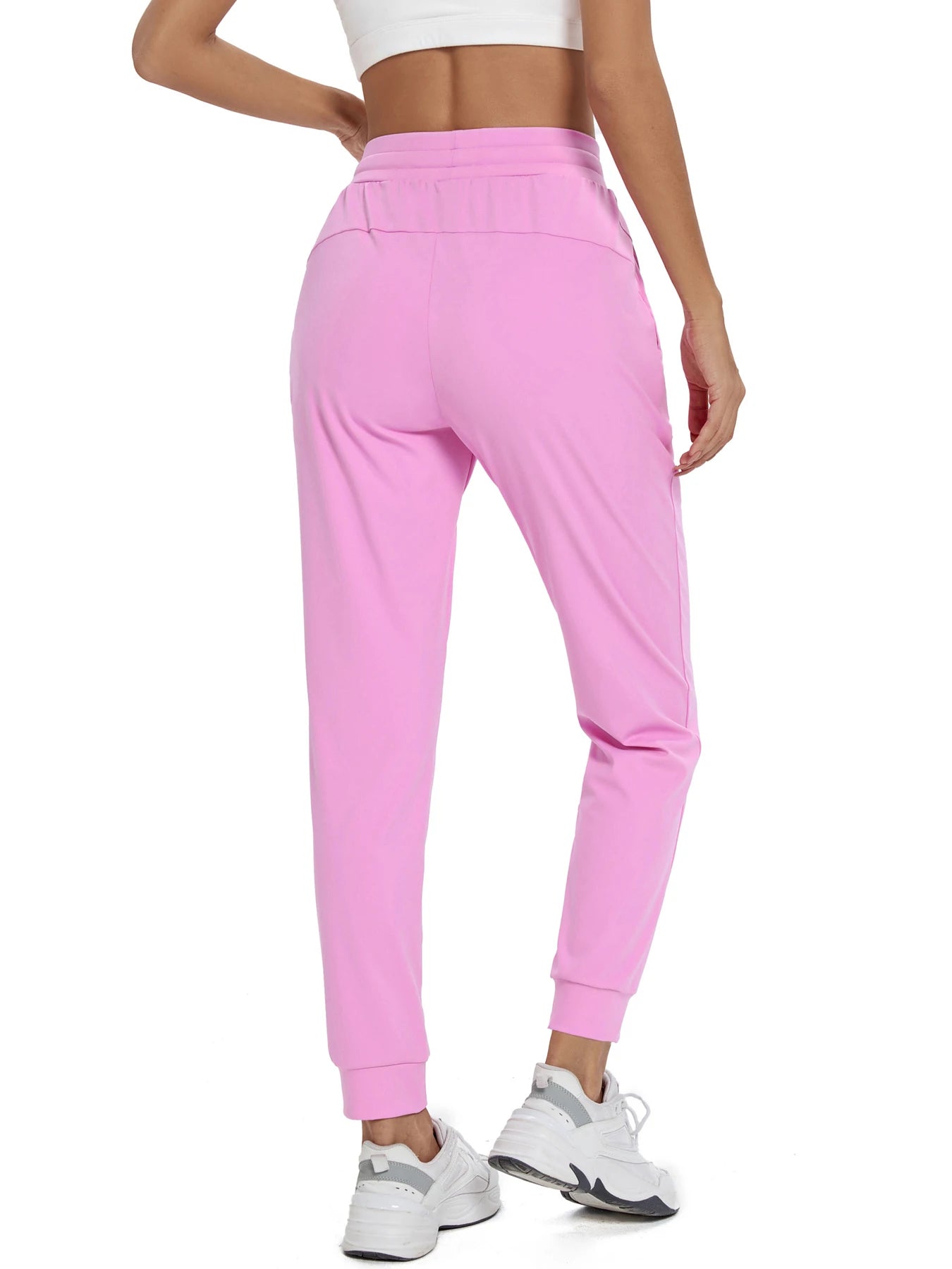 CN Fujian Women's High Waisted Joggers With Slash Pockets