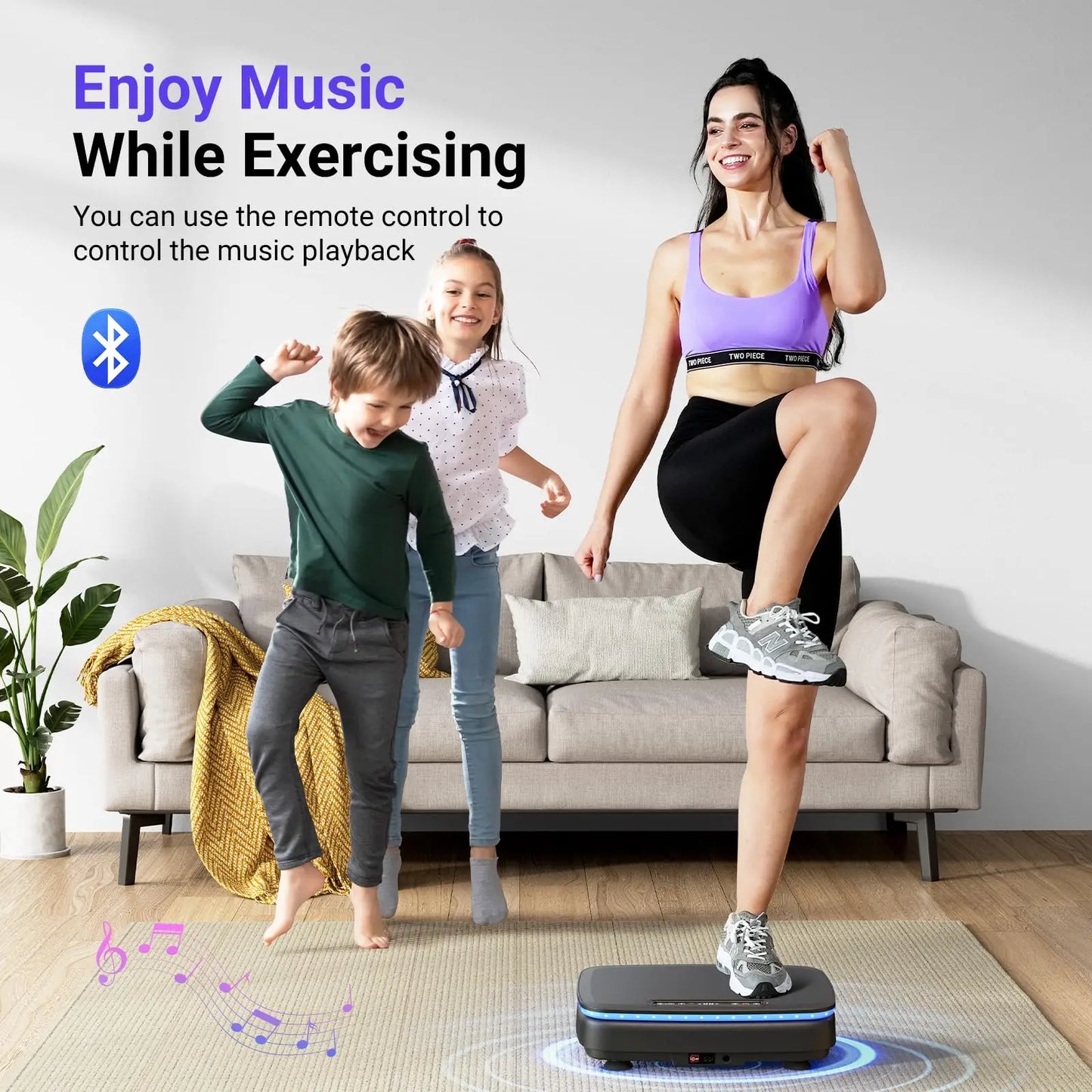 Merach Vibration Plate Exercise Machine For Whole-Body Toning Lymphatic Drainage