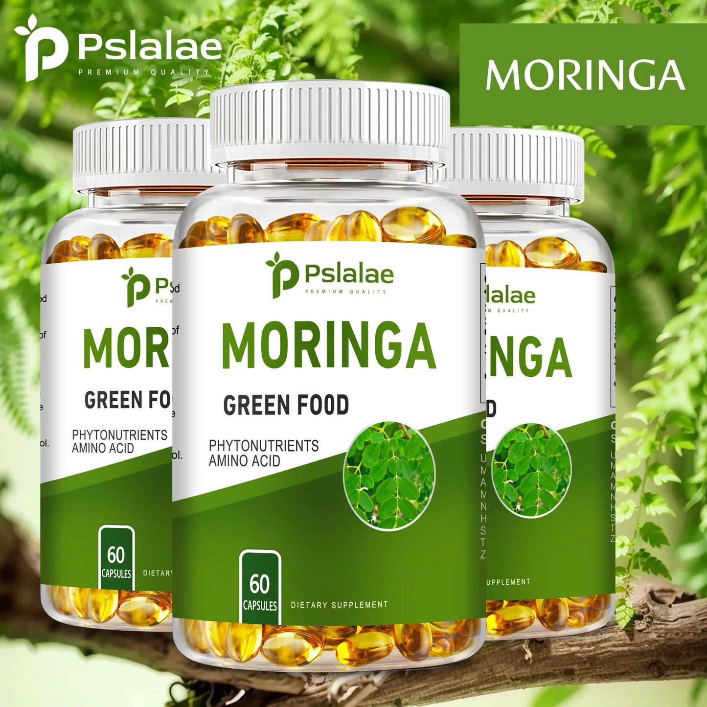 Pslalae Moringa Capsules For Digestion Immune And Brain Health