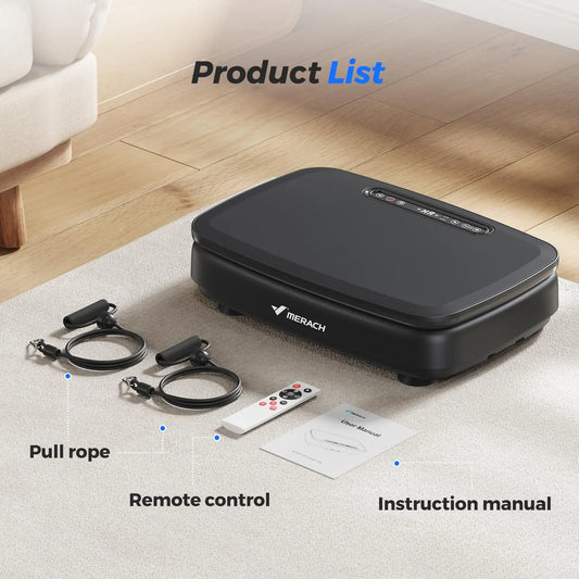 Merach Vibration Plate Exercise Machine For Whole-Body Toning Lymphatic Drainage