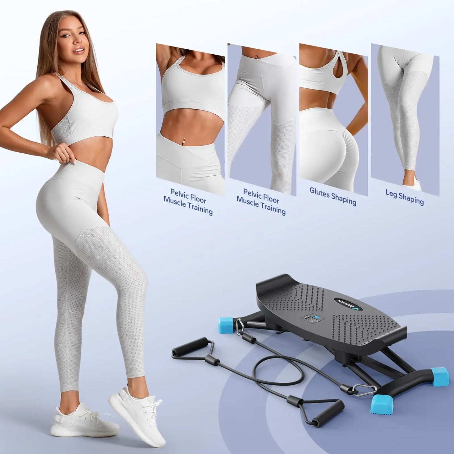 MERACH Ski Machine Simulated Ski Training Full Body Cardio Fitness