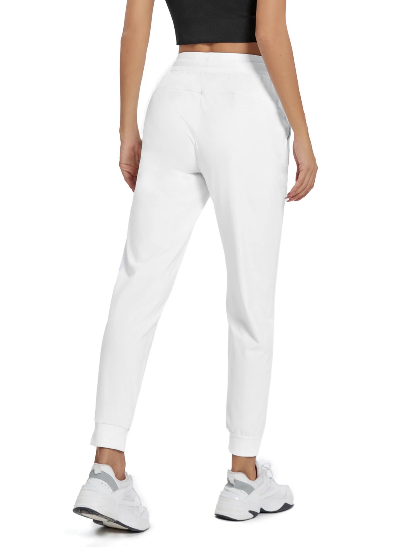 CN Fujian Women's High Waisted Joggers With Slash Pockets