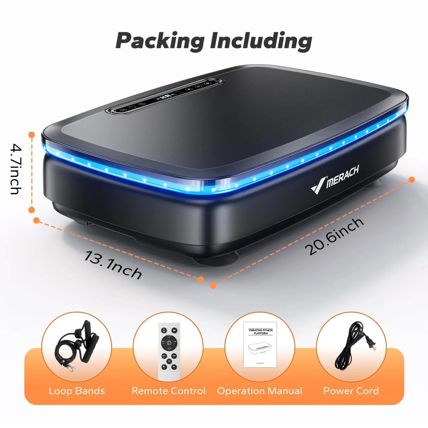 Merach Vibration Plate Exercise Machine For Whole-Body Toning Lymphatic Drainage