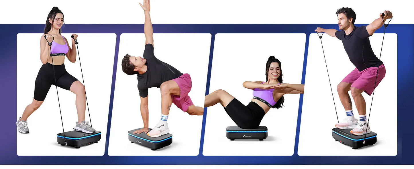 Merach Vibration Plate Exercise Machine For Whole-Body Toning Lymphatic Drainage