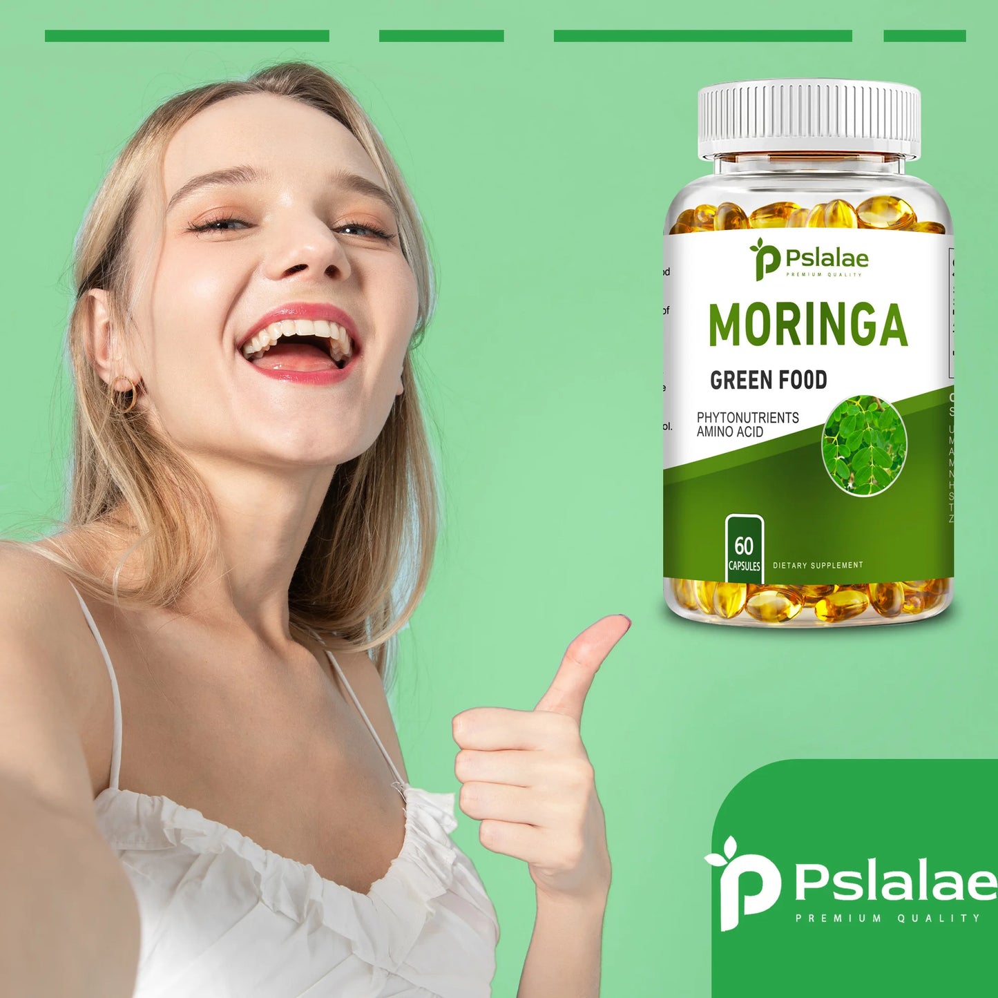 Pslalae Moringa Capsules For Digestion Immune And Brain Health