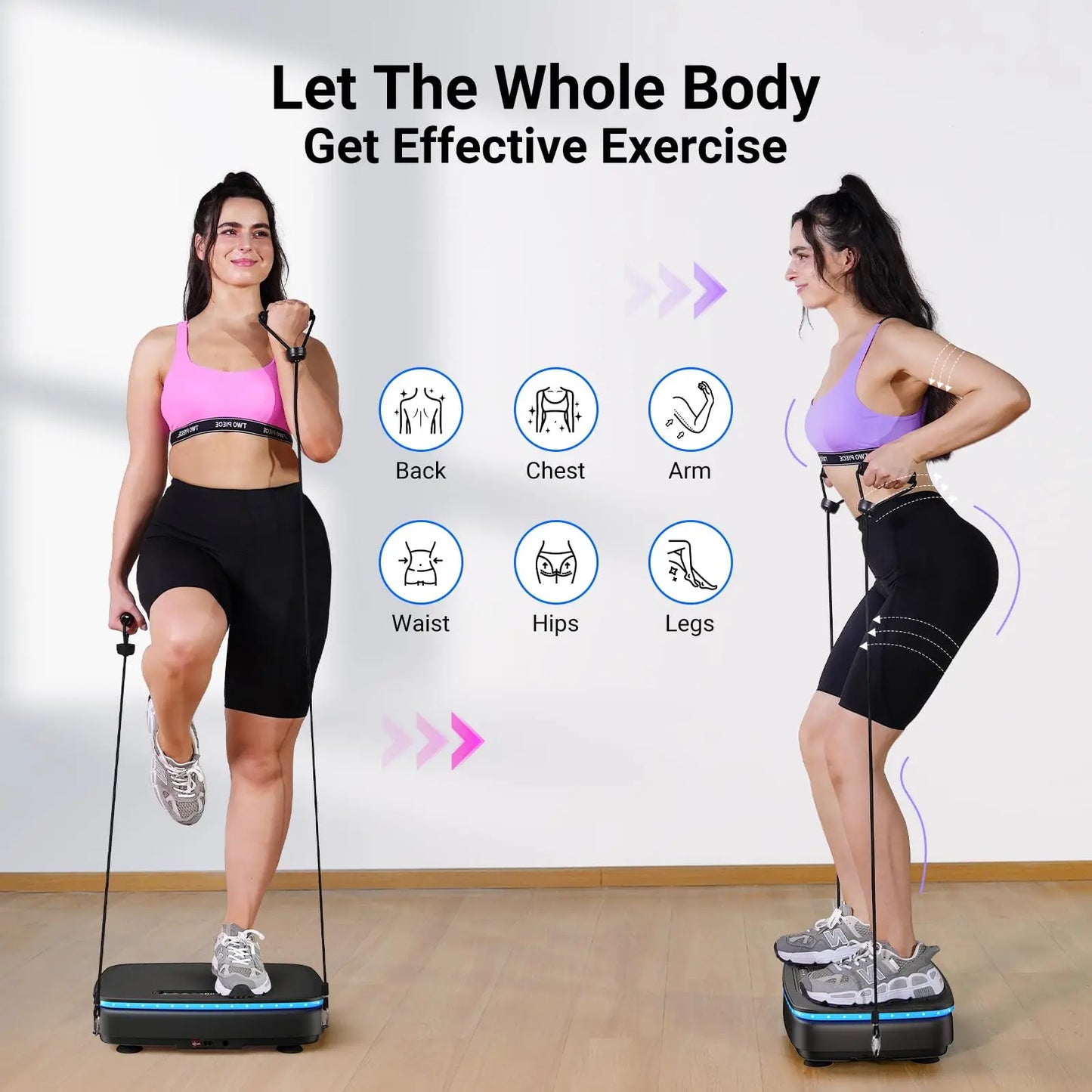 Merach Vibration Plate Exercise Machine For Whole-Body Toning Lymphatic Drainage