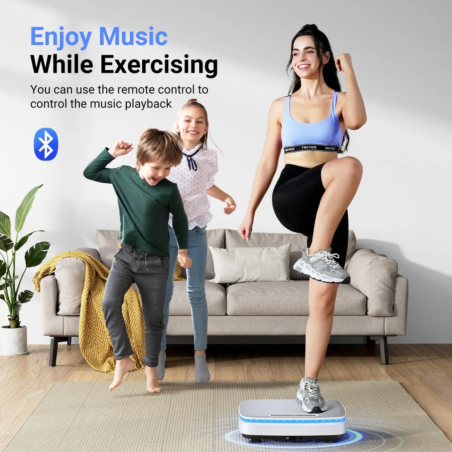 Merach Vibration Plate Exercise Machine For Whole-Body Toning Lymphatic Drainage