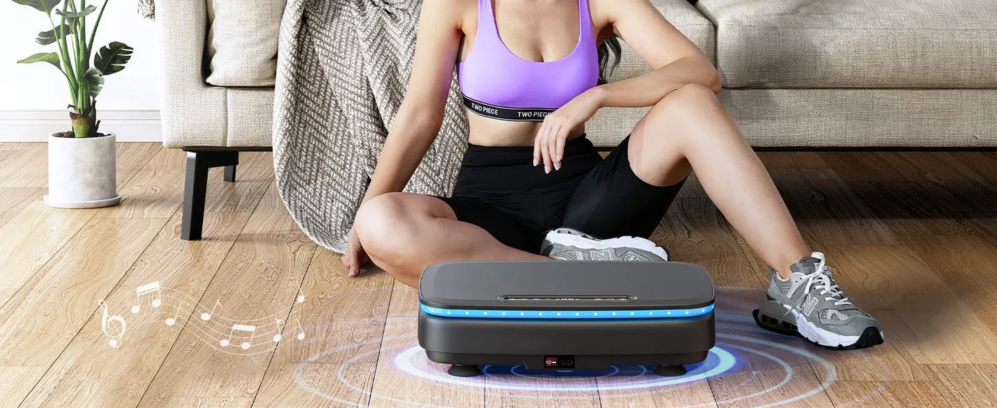 Merach Vibration Plate Exercise Machine For Whole-Body Toning Lymphatic Drainage