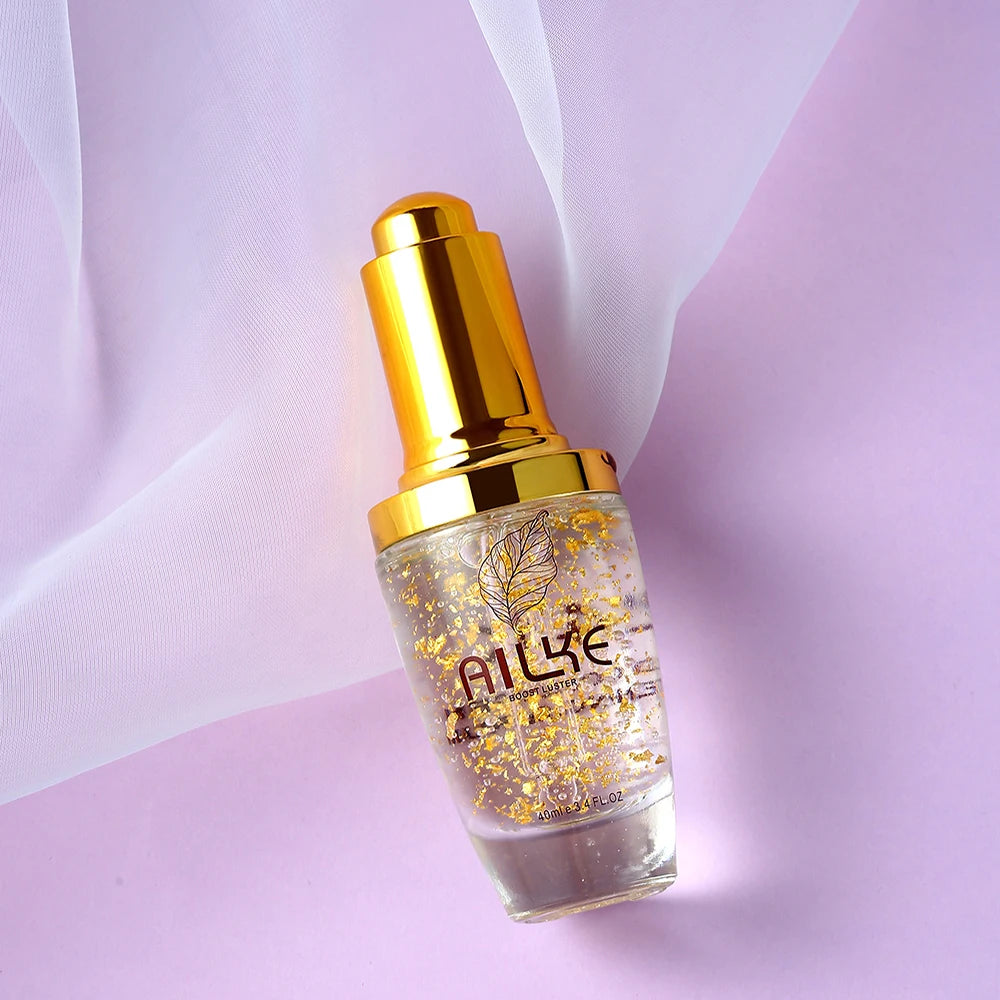 AILKE 24K Gold Facial Serum Hyaluronic Acid Whitening Moisturizing