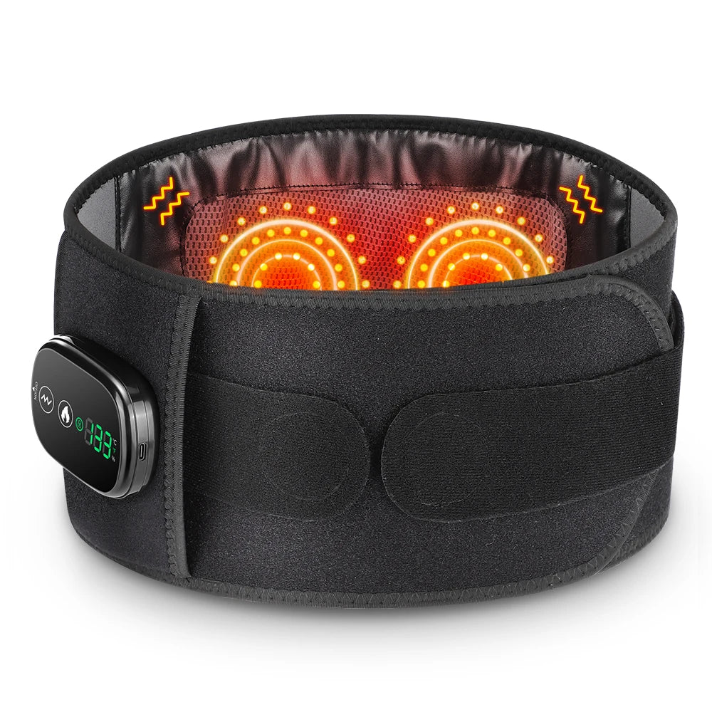 Hailicare Heating Vibration Massager Belt for Waist and Back