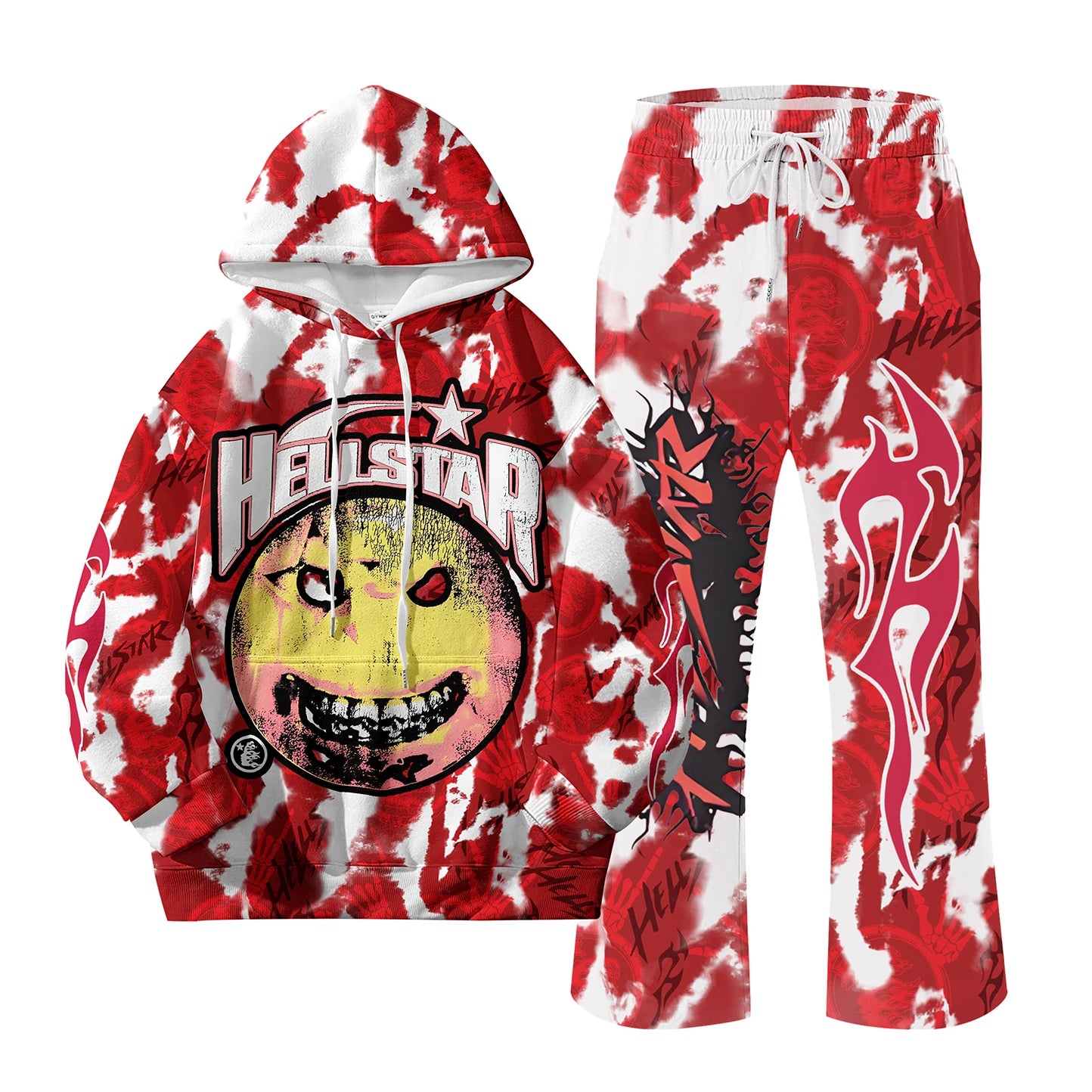 CN Jiangxi European Style NK Letter Hoodie And Pants 2 Piece Set