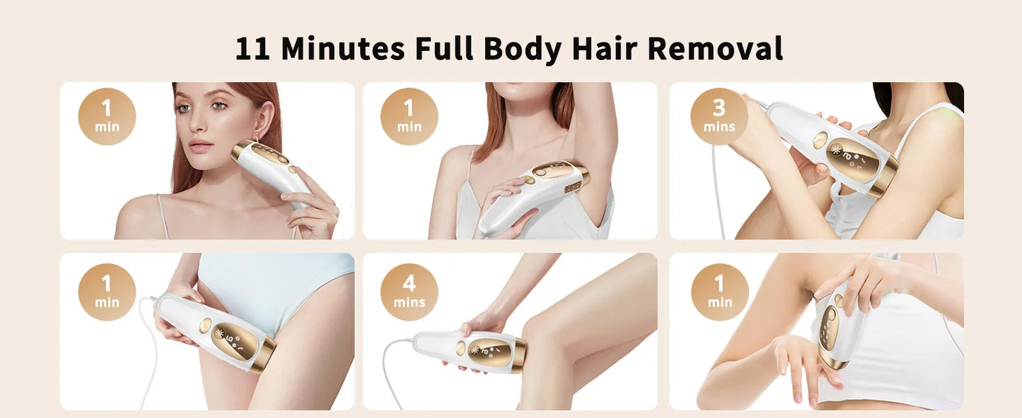 JOOYEE IPL Hair Removal Device With Auto Flash 9 Gear