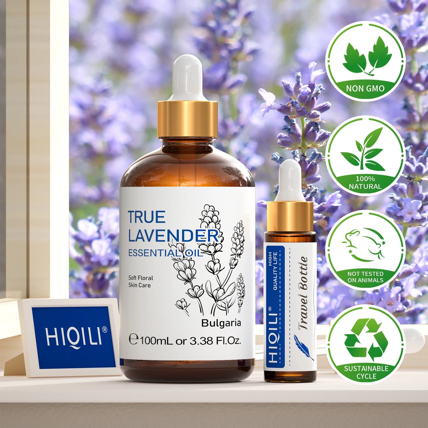 HIQILI True Lavender Essential Oil For Diffuser And Aromatherapy