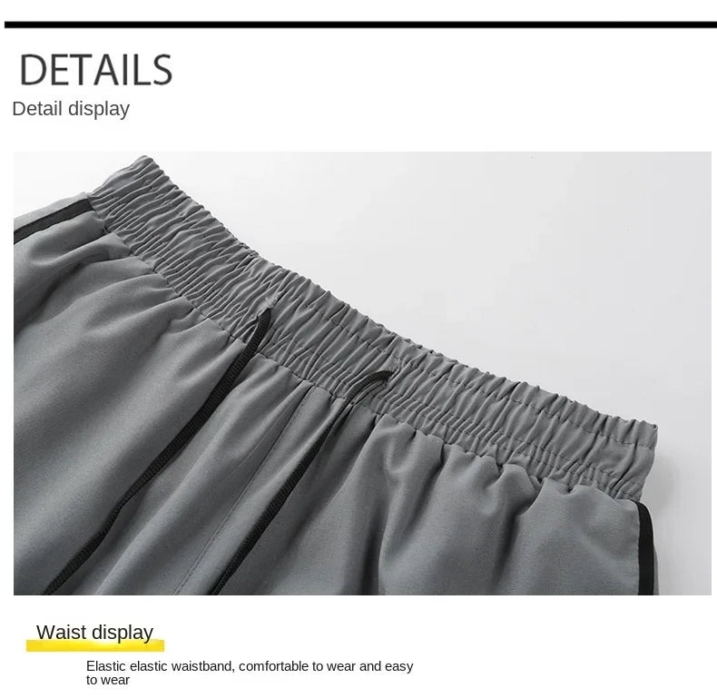 Unisex Polyester Running Shorts Double Layer Anti Glare For Sports