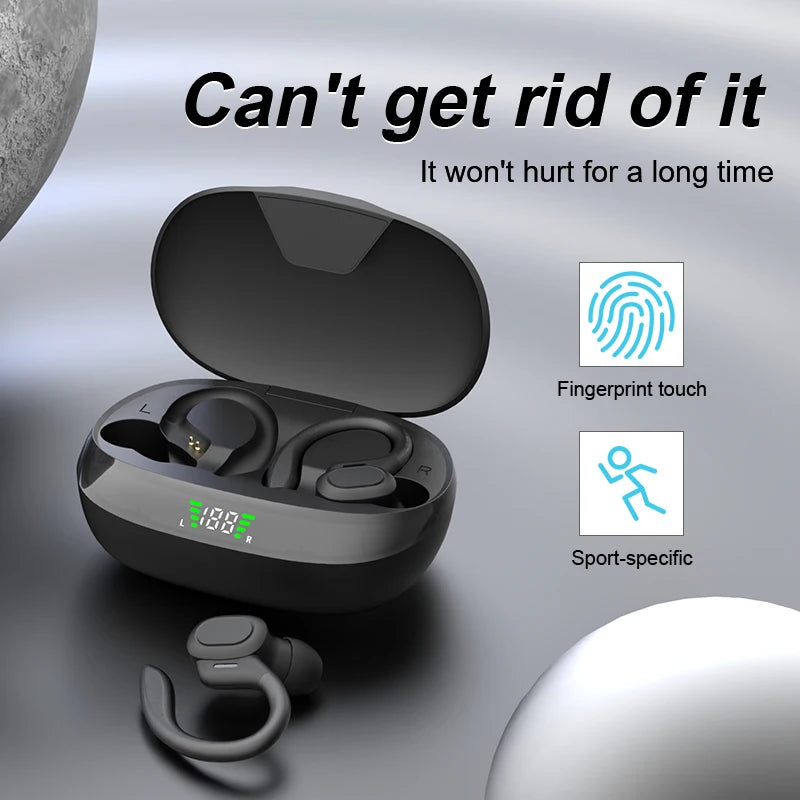 SHUKE Bluetooth Earbuds Wireless Earphones Sport Ear Hook Headset 9D HiFi