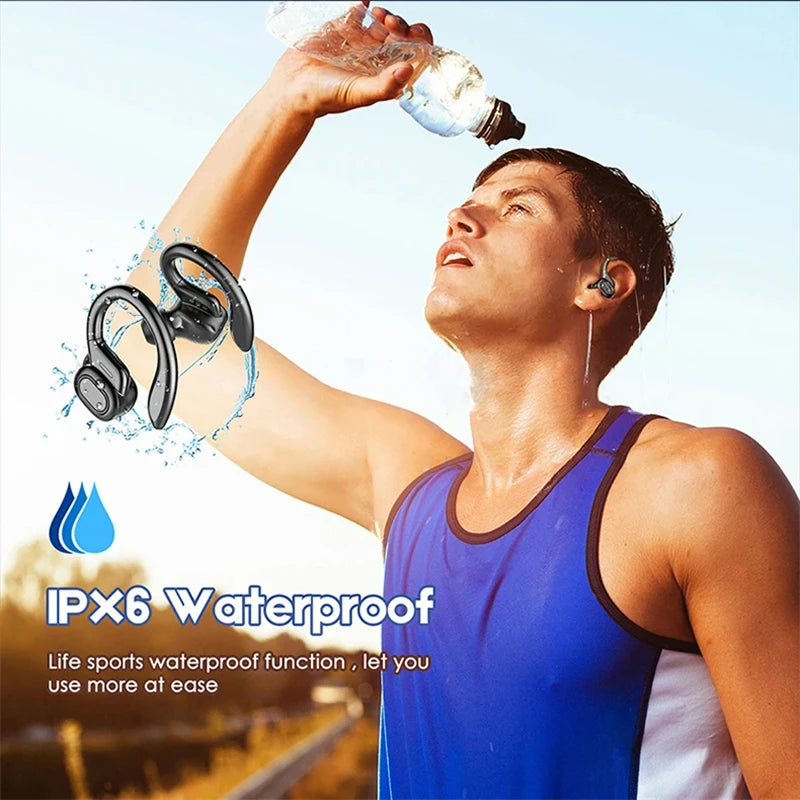 SHUKE Bluetooth Earbuds Wireless Earphones Sport Ear Hook Headset 9D HiFi