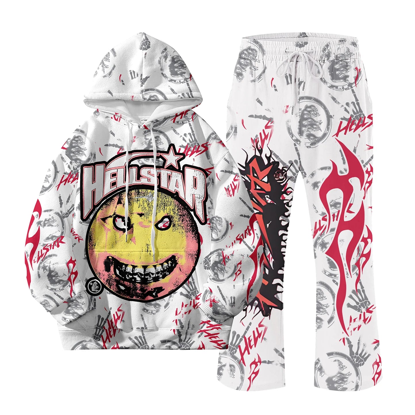 CN Jiangxi European Style NK Letter Hoodie And Pants 2 Piece Set