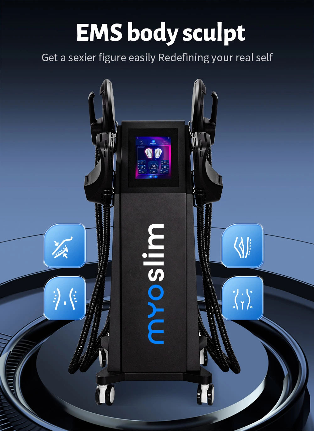 Myoslim EMS RF 6500W Body Slimming Sculpting Machine