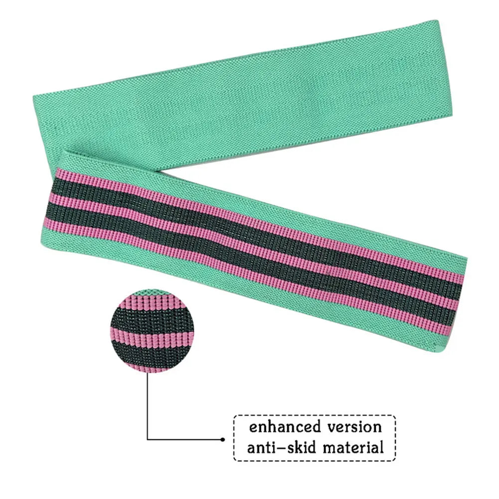 Three Pack Resistance Bands Set Non Slip Booty Bands Workout