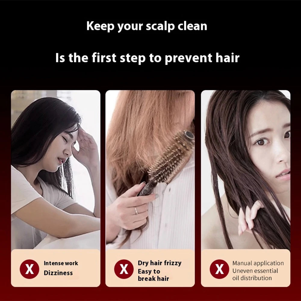 PASTSKY 3 Modes Electric Vibration Hair Growth Scalp Massager