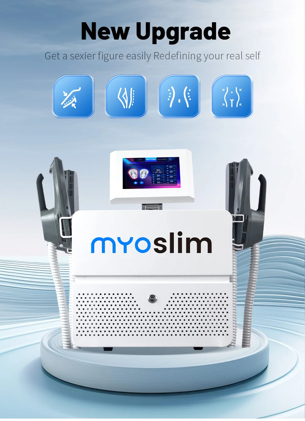 Myoslim Sculpt EMS RF Fat Burning Machine For Muscle Stimulation