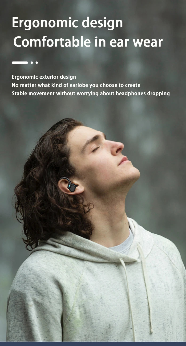 SHUKE Bluetooth Earbuds Wireless Earphones Sport Ear Hook Headset 9D HiFi