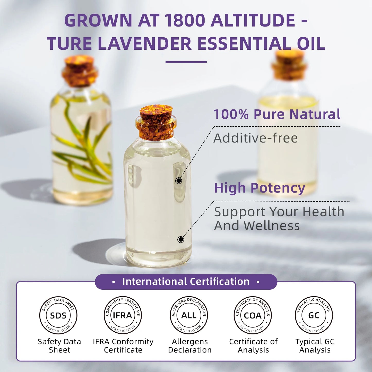 HIQILI True Lavender Essential Oil For Diffuser And Aromatherapy