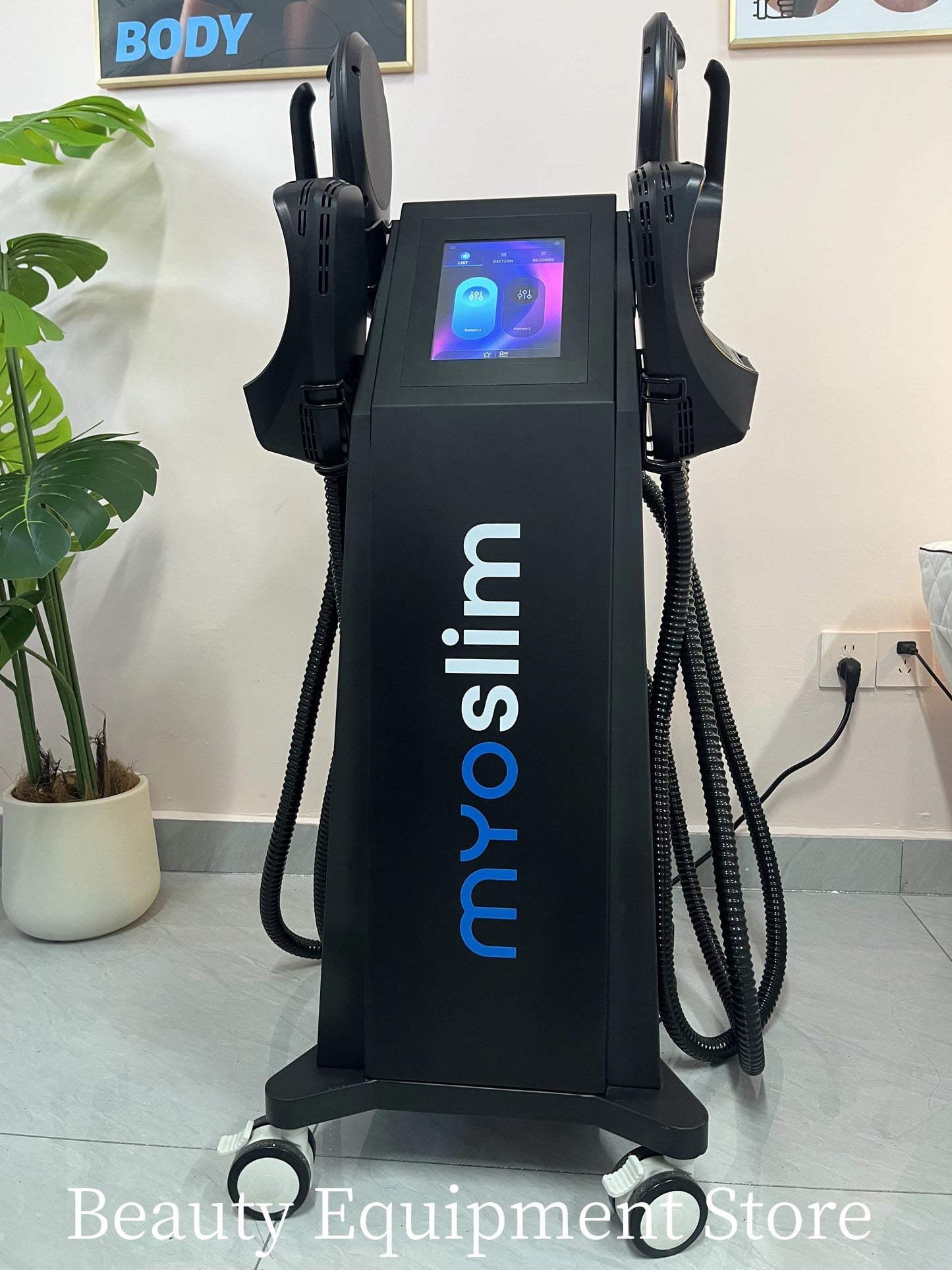 EMS Body Sculpt Machine Fat Burner 4 Handles For Slimming