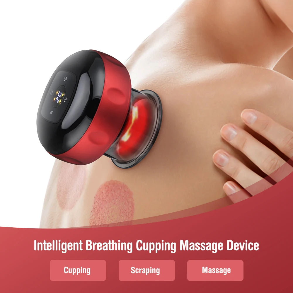 Agdoad Smart Cupping Therapy Device With 12 Levels Temperature