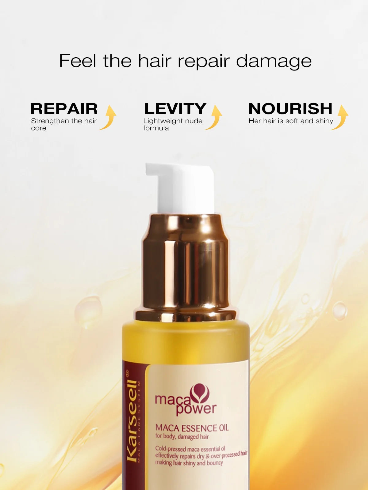 Karseell Moroccan Argan Oil Hair Serum for Damaged Hair