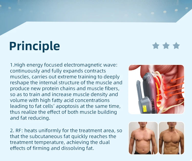 EMS Body Sculpt Machine Fat Burner 4 Handles For Slimming