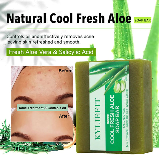 AILKE Aloe Vera Whitening Soap for Acne and Radiant Skin