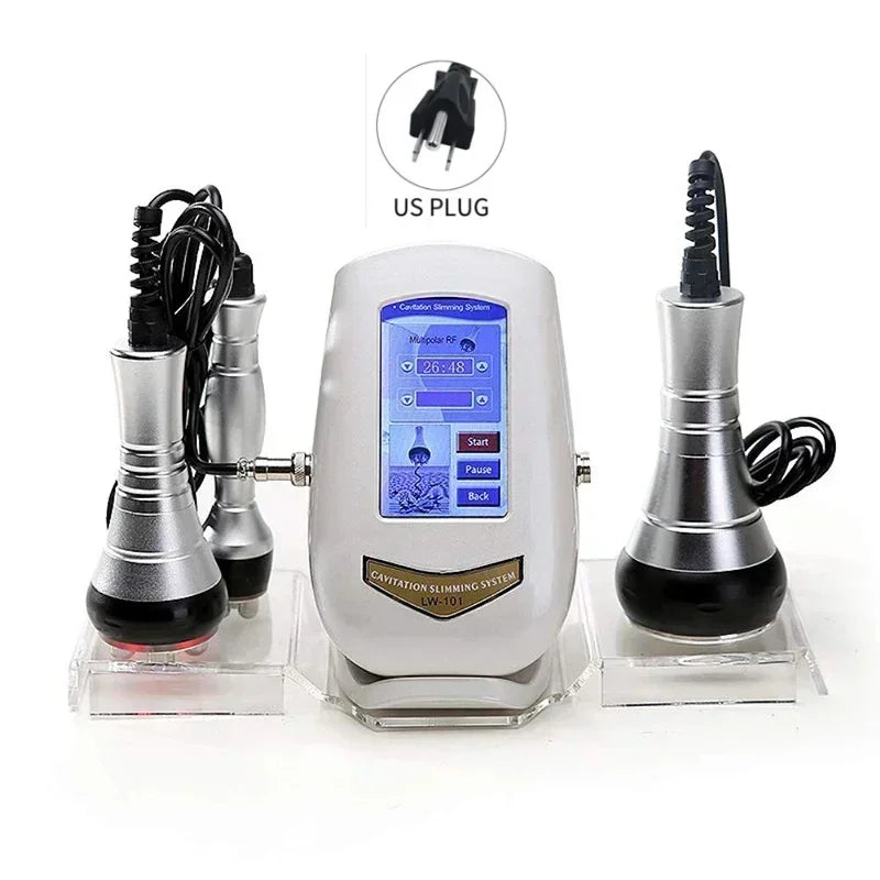 XHUODADA 3in1 Ultrasonic Cavitation Body Slimming Machine 40K