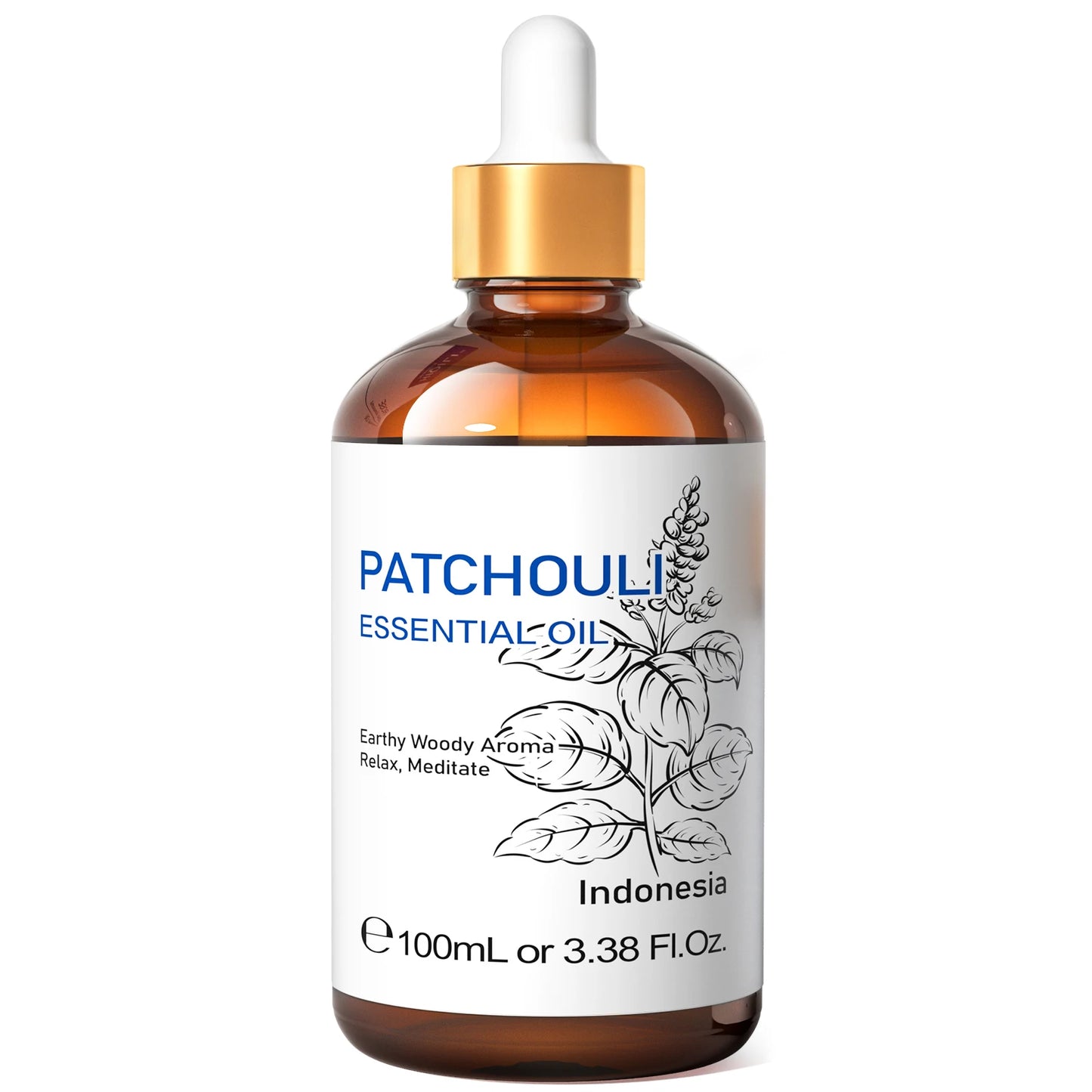 HIQILI Patchouli Essential Oil Pure for Aromatherapy Diffuser Humidifier