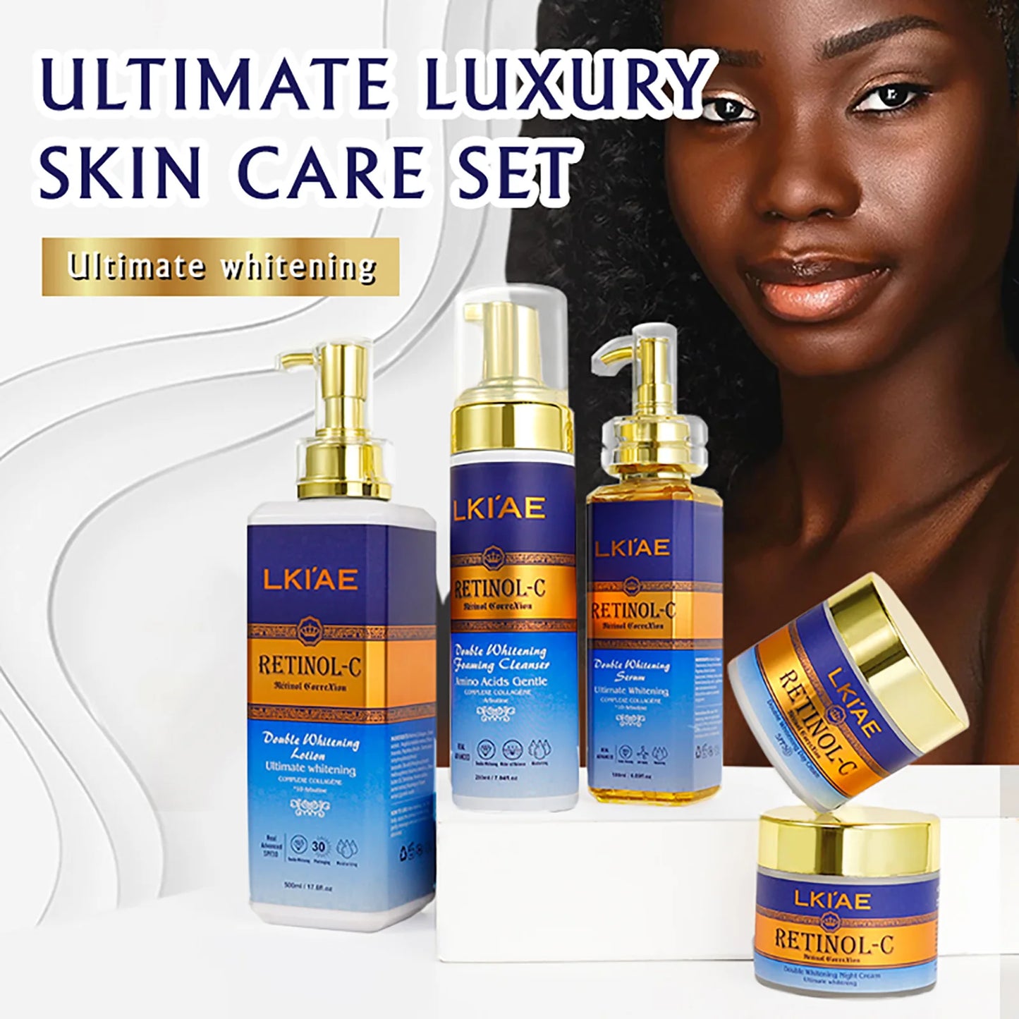 AILKE Advanced Retinol Whitening Skin Care Set For All Skin Types
