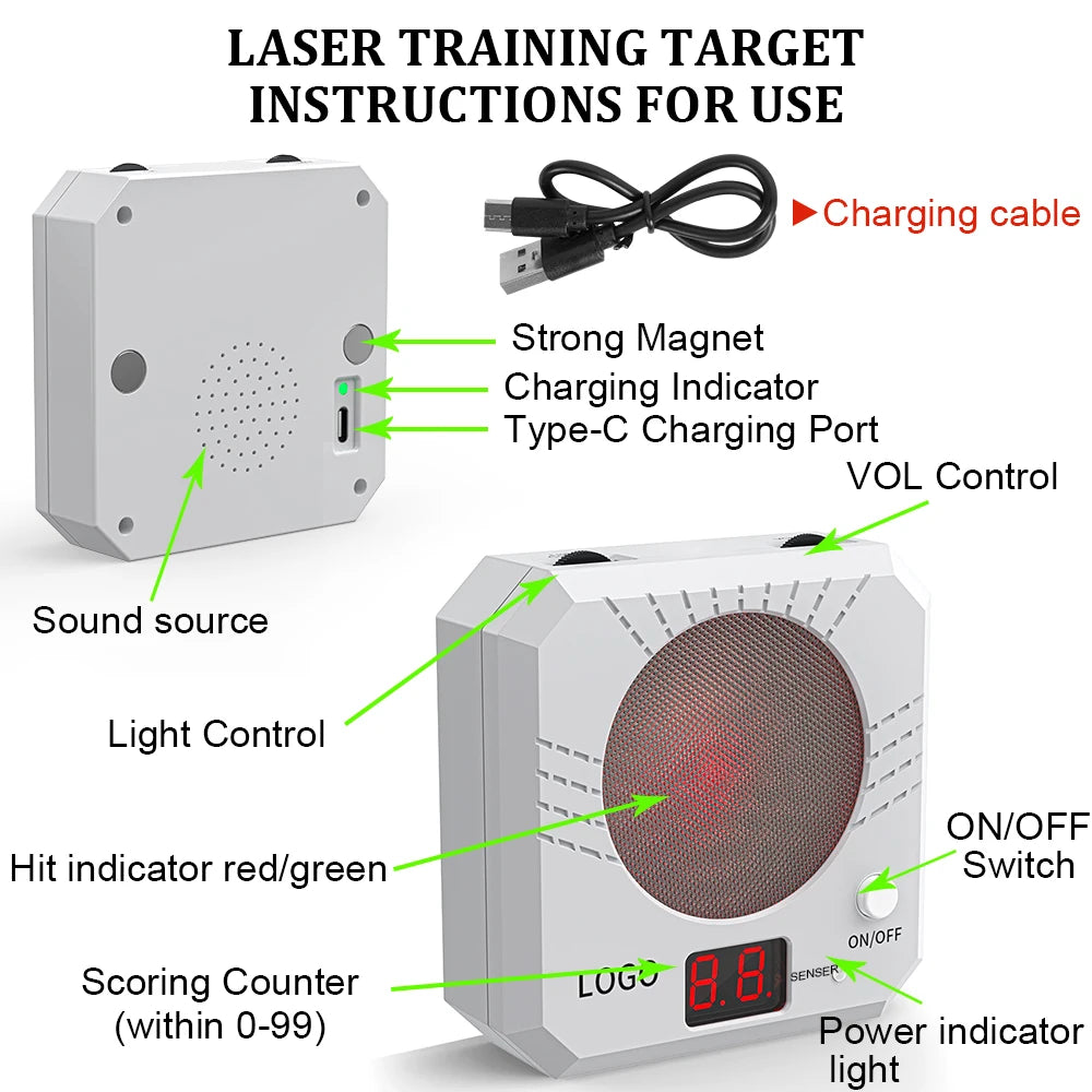 Hign-concerned Infrared Induction Laser Target Practice with Sound Effects