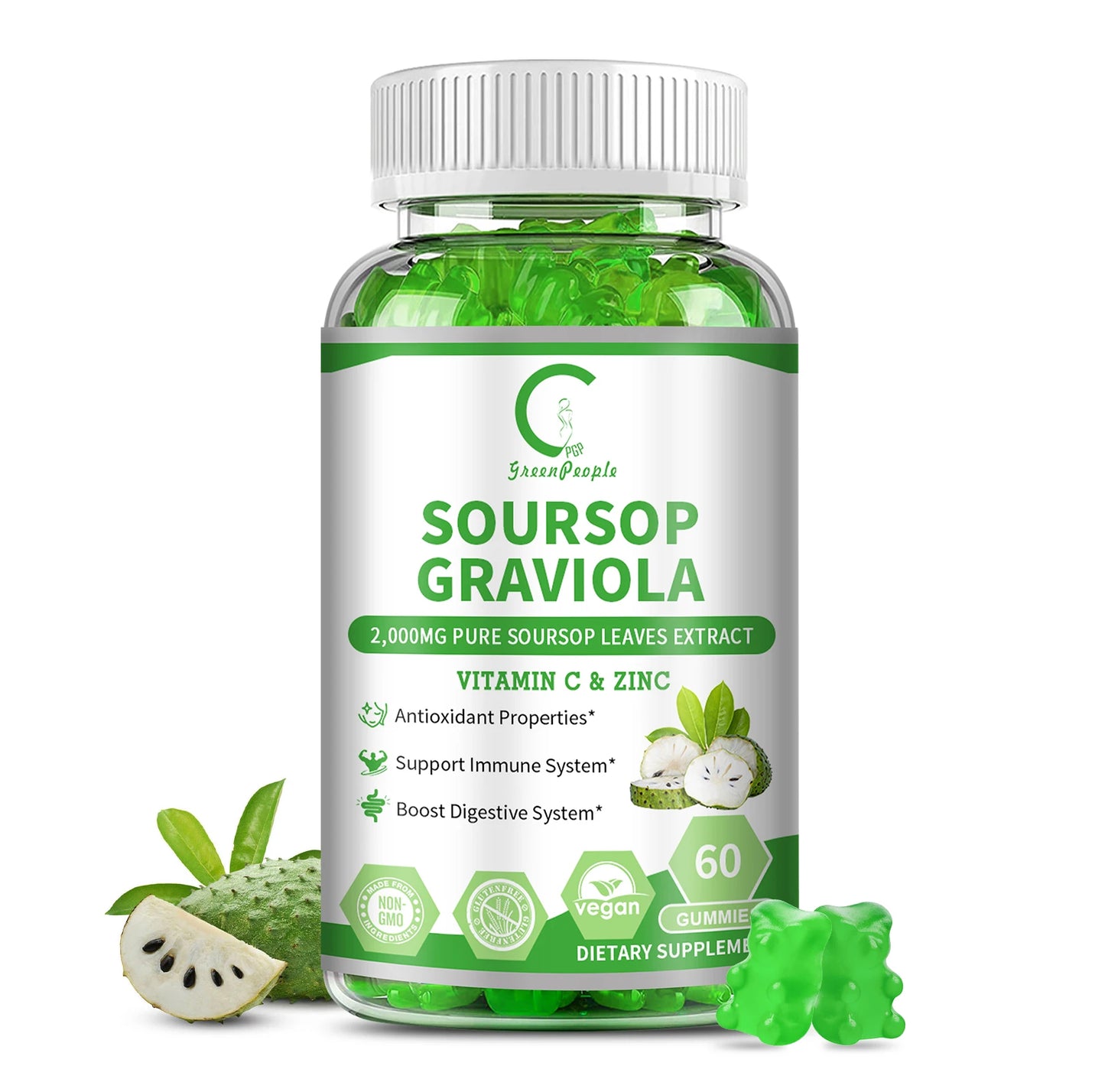 MINCH Soursop Gummies Immunity Digestion And Skin Health
