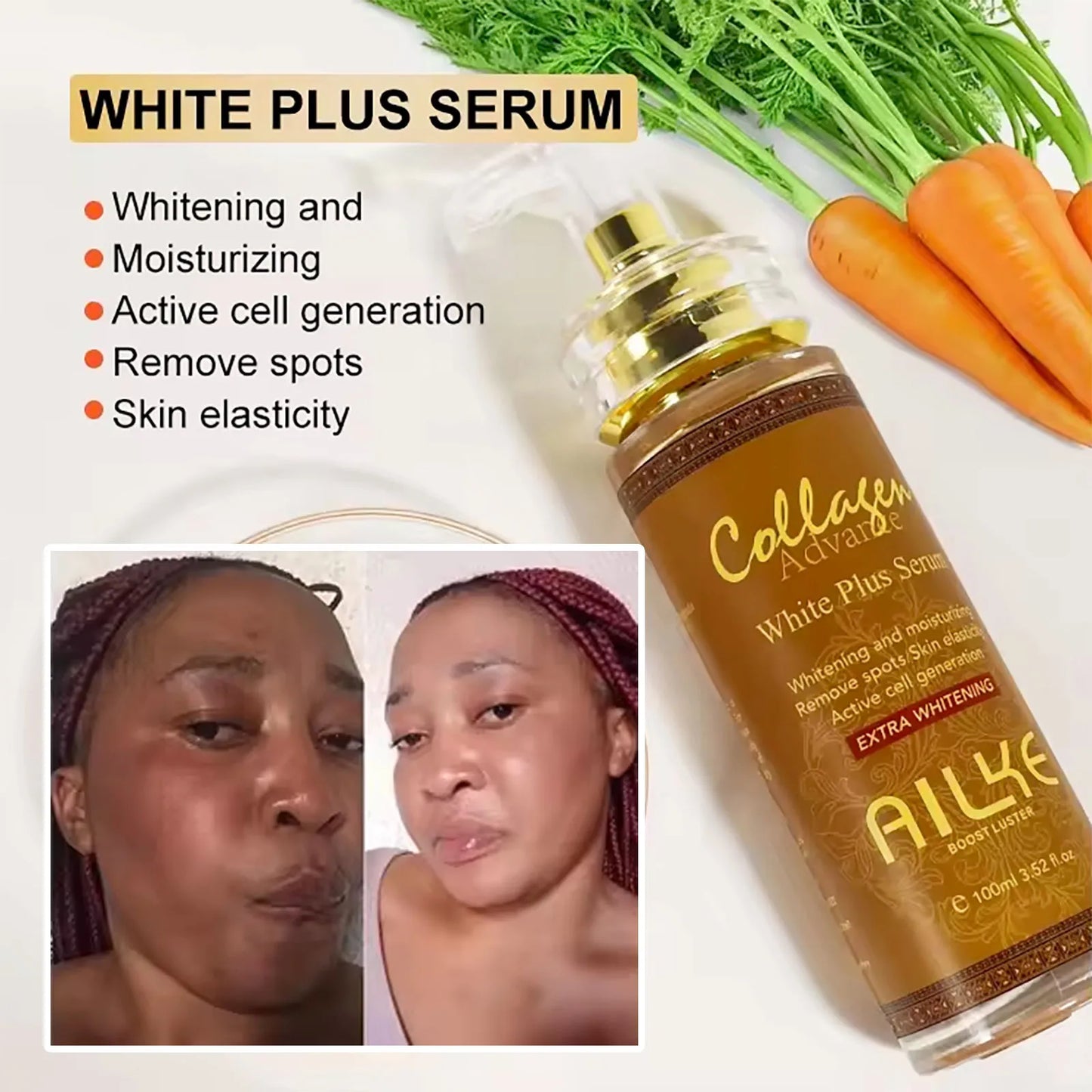 AILKE Collagen Skin Care Set for Whitening and Freckle Removal