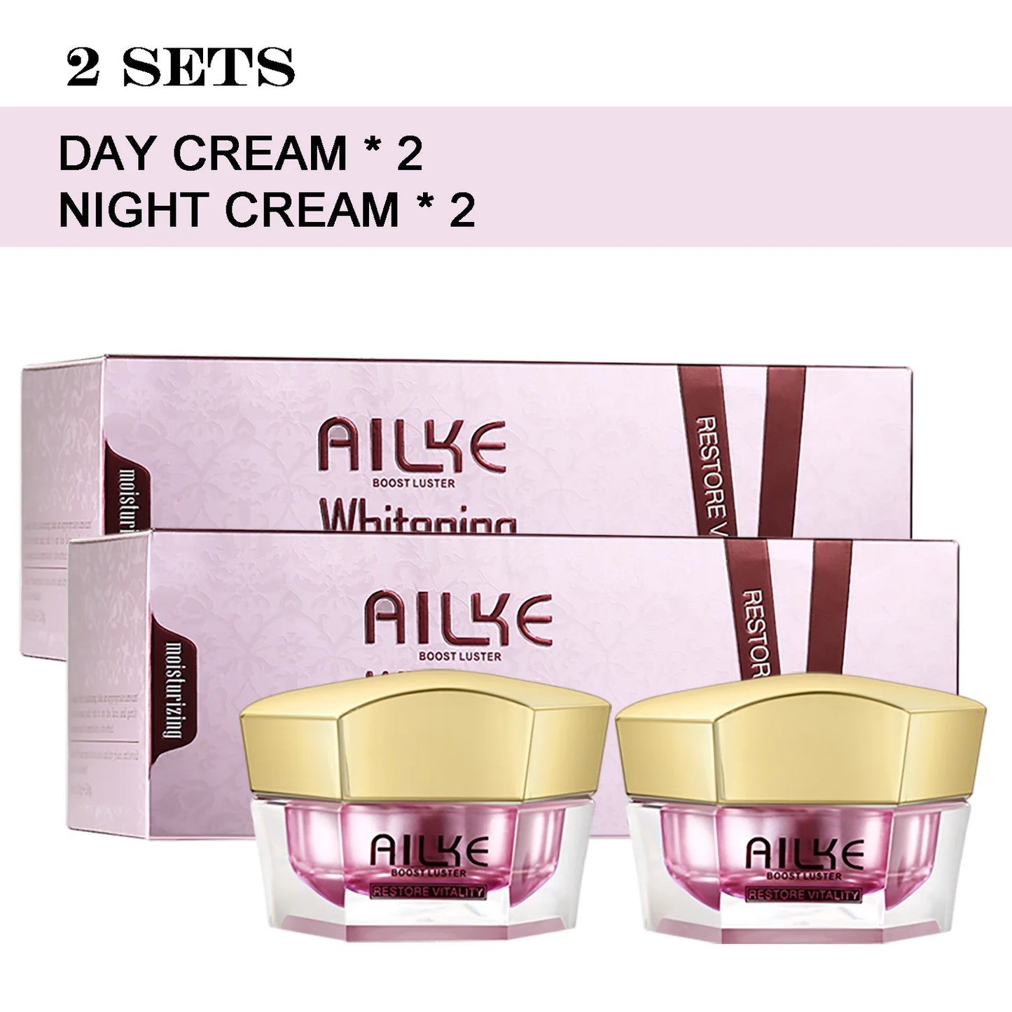 AILKE Whitening Face Cream With Sodium Hyaluronate For Wrinkles