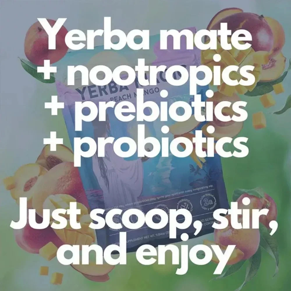 SOOMIIG Yerba Mate Powder Supports Energy Gut Health