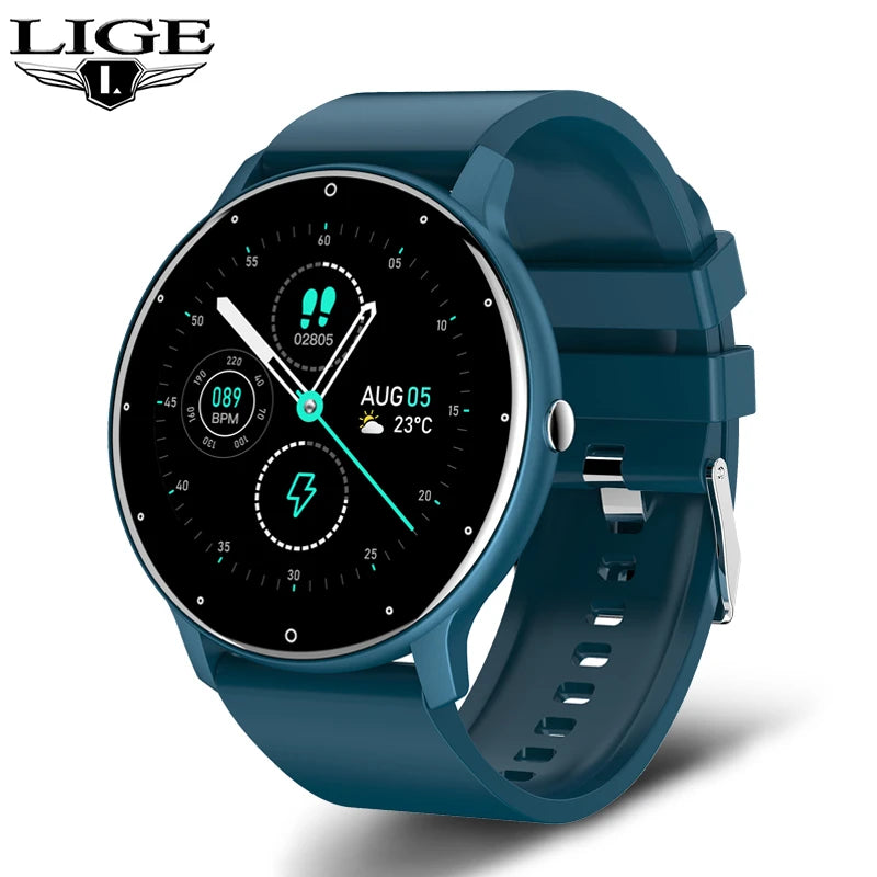 LIGE Smart Watch Men Fitness Tracker IP67 Waterproof Bluetooth