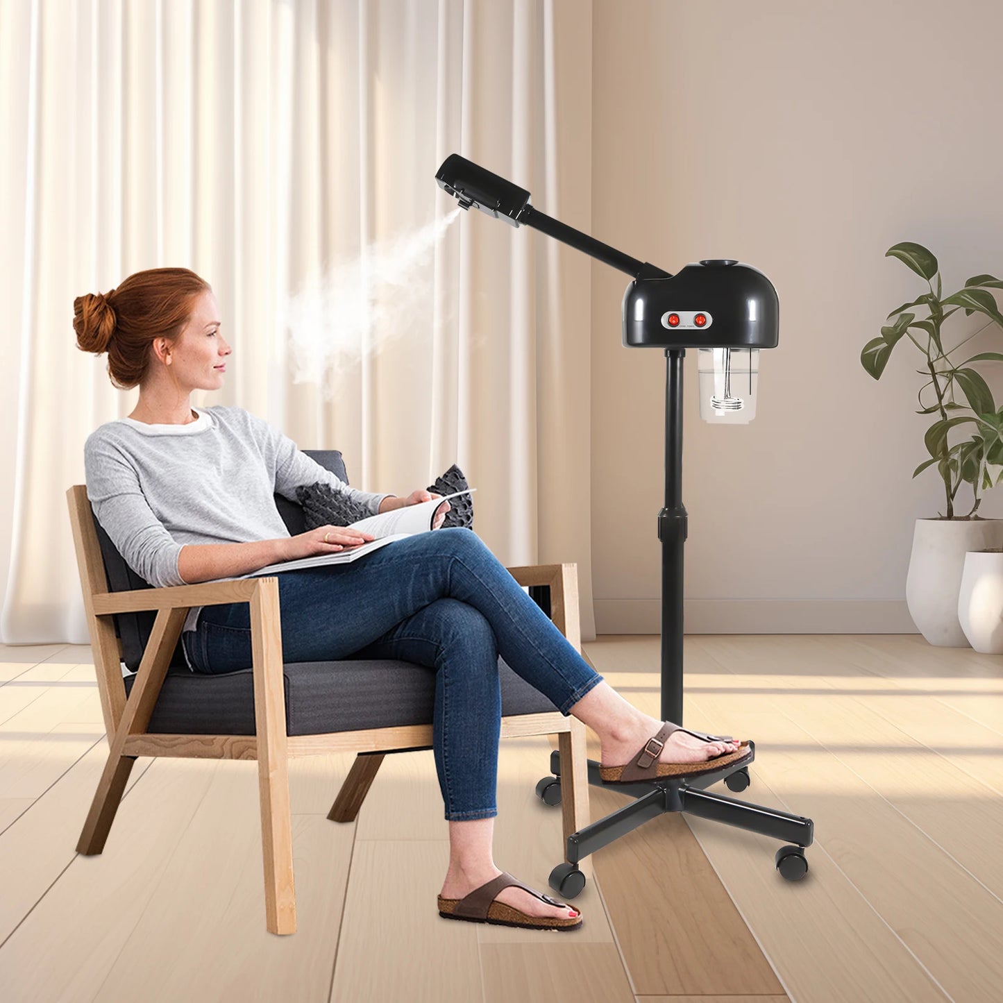 Bymaocar Professional Facial Steamer Nano Atomization For Salon Spa