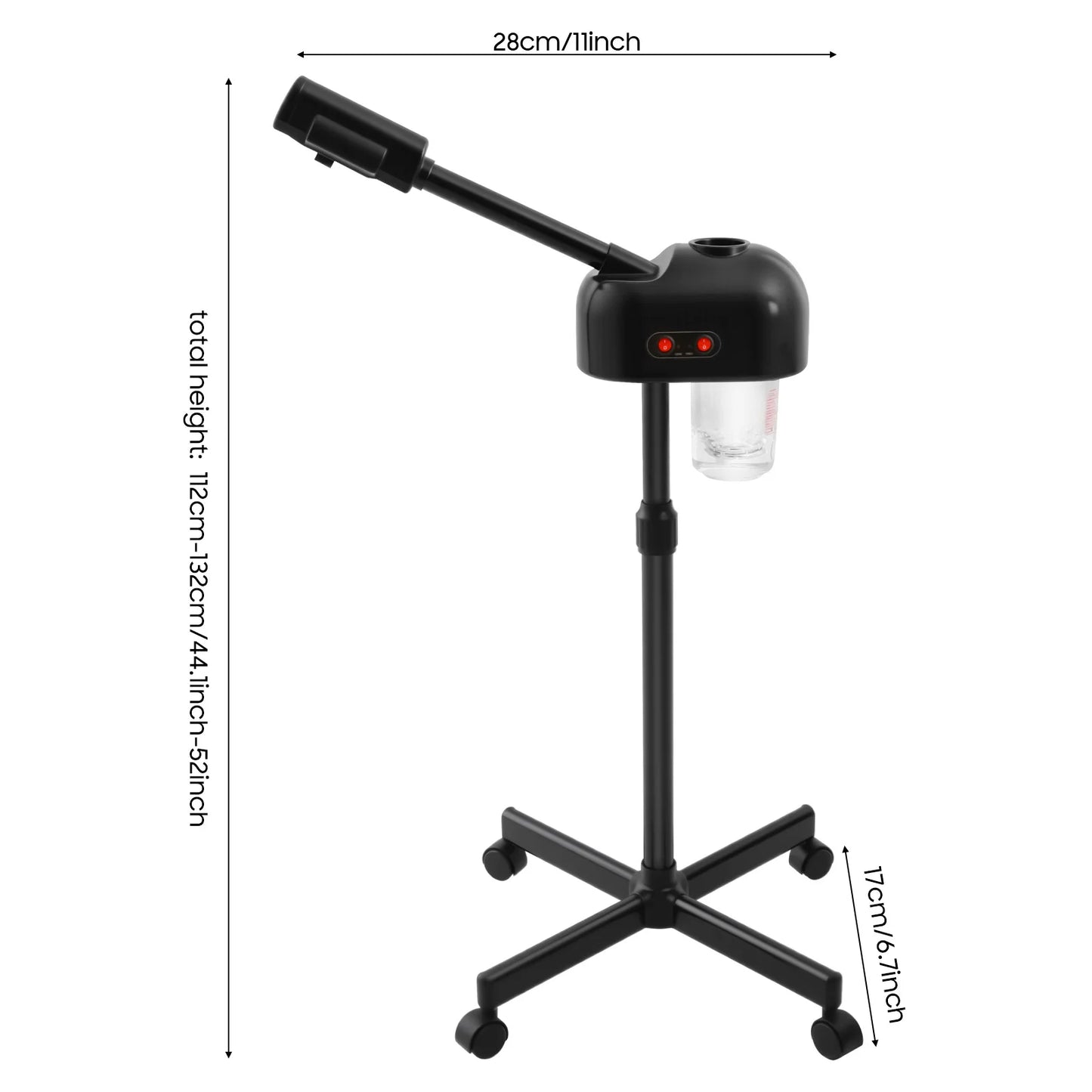 Commodity Facial Steamer 800W 110V Floor Standing Wheels Spa Salon