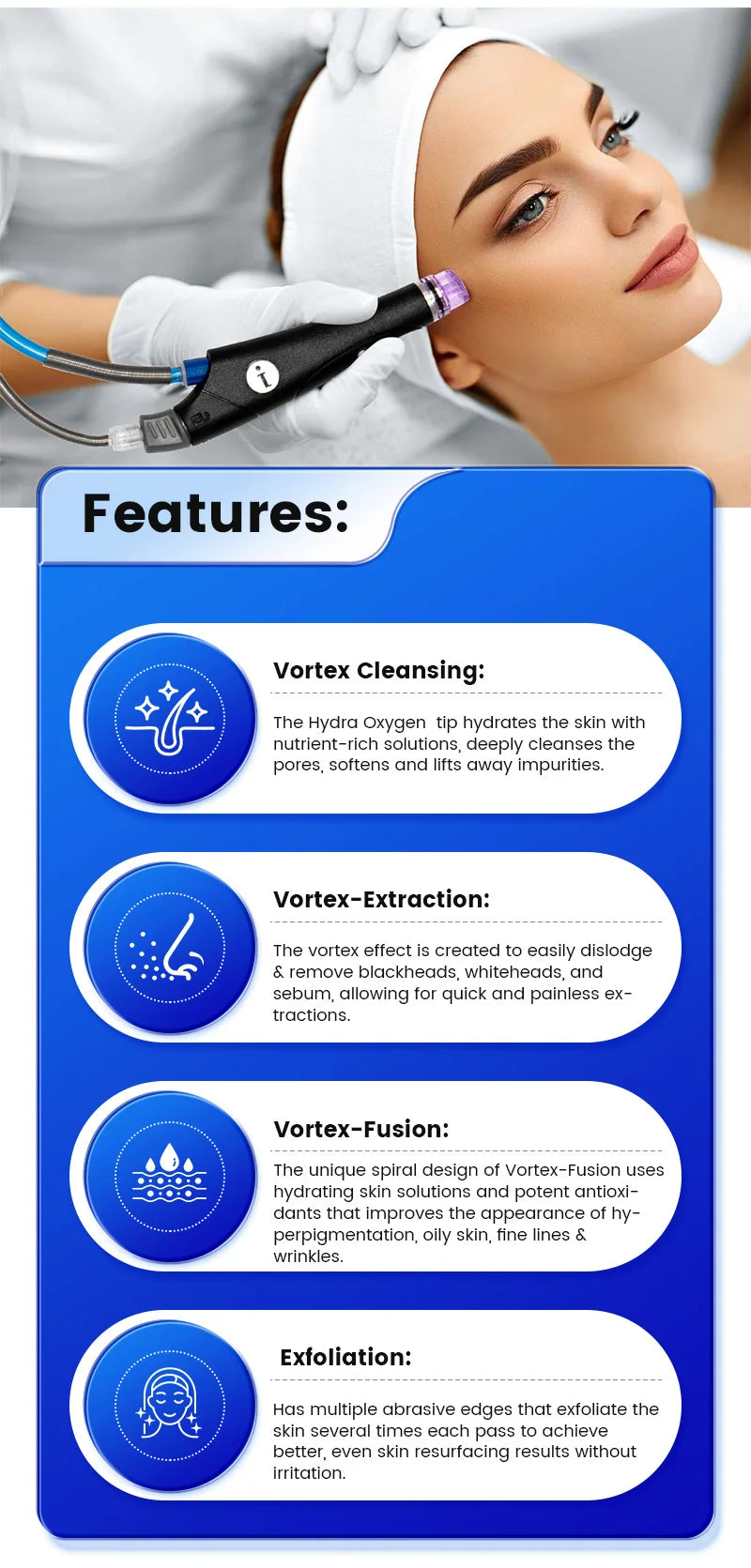 Myoslim Oxygenation Facial Hydradermabrasion Machine For Skin Care